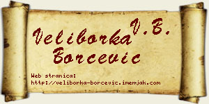 Veliborka Borčević vizit kartica